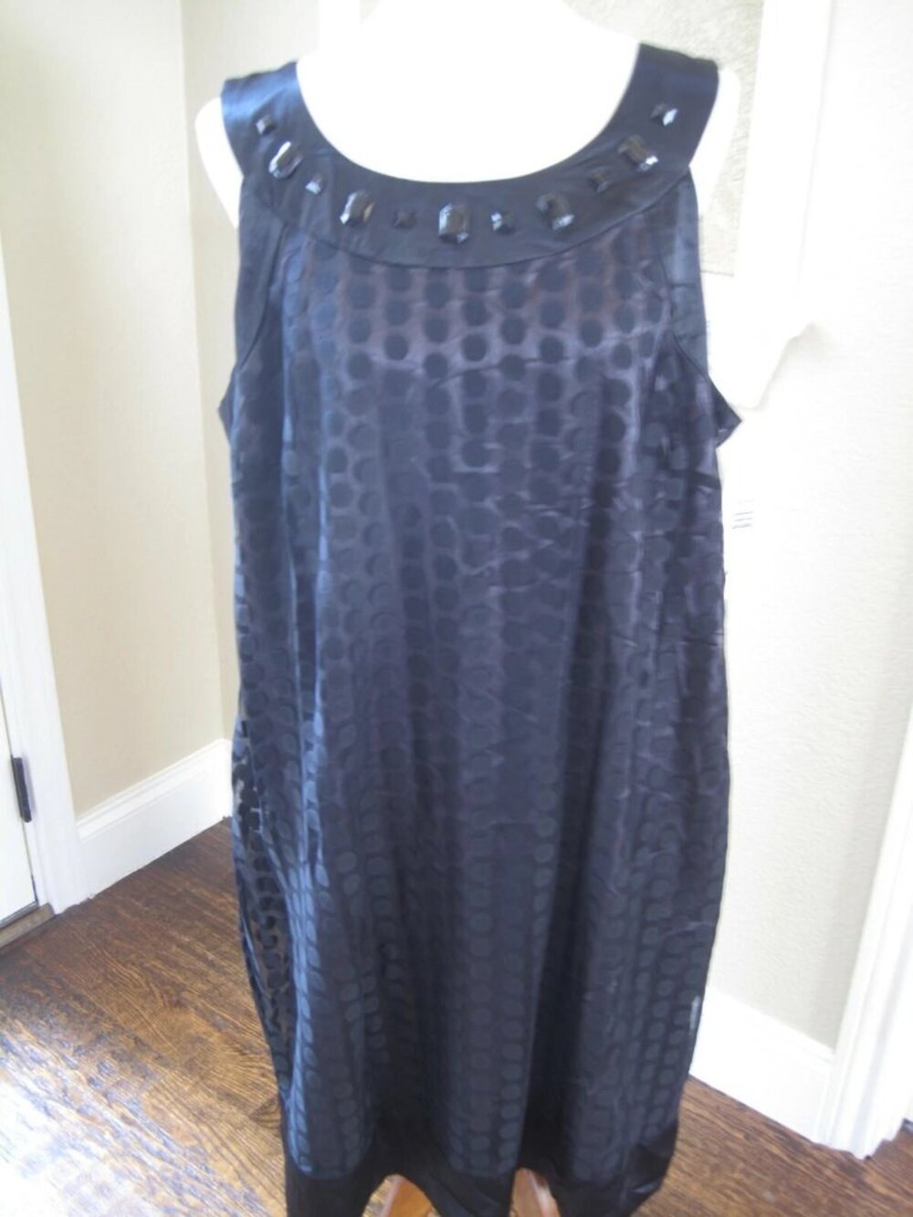 NWT Signature Woman by Robbie Bee Black Polka Dot Dress Size 20W MSRP $99